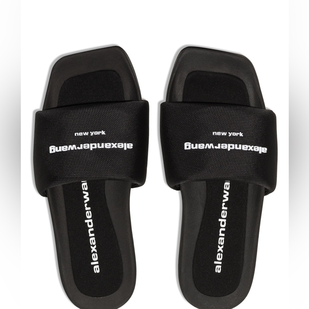 $295 Brand New in Box Alexander Wang Pool Slides Black Size 38(8)